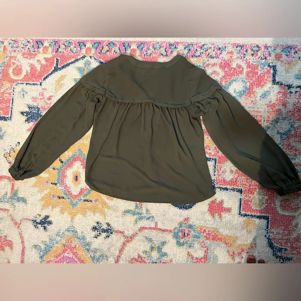 Express Olive Green Top Extra Small XS